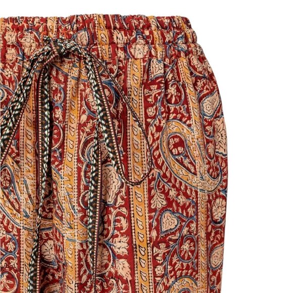 Alix of Bohemia Saturday Pasha Paisley Cotton Jogger Pants XS Boho Festival - Picture 4 of 11